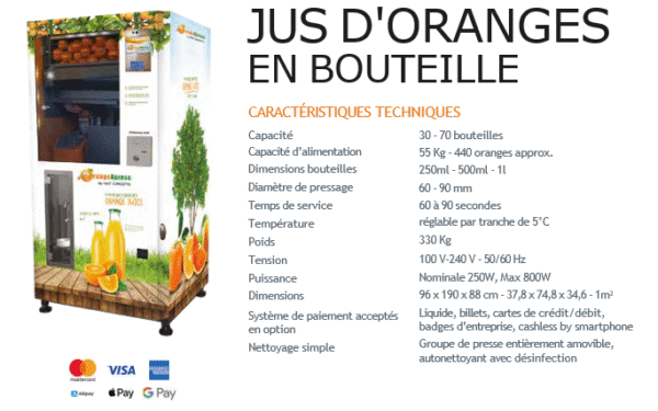 DISTRIBUTEUR ORANGE BOUTEILLE – Image 2