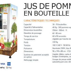 DISTRIBUTEUR POMME BOUTEILLE