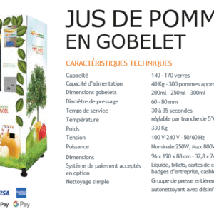 DISTRIBUTEUR POMME GOBELET
