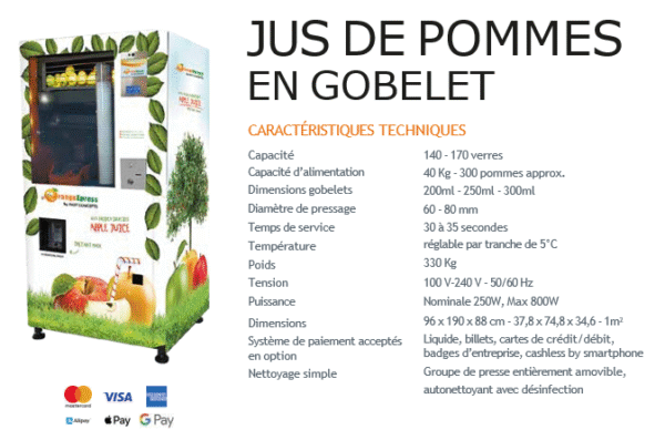 DISTRIBUTEUR POMME GOBELET – Image 2